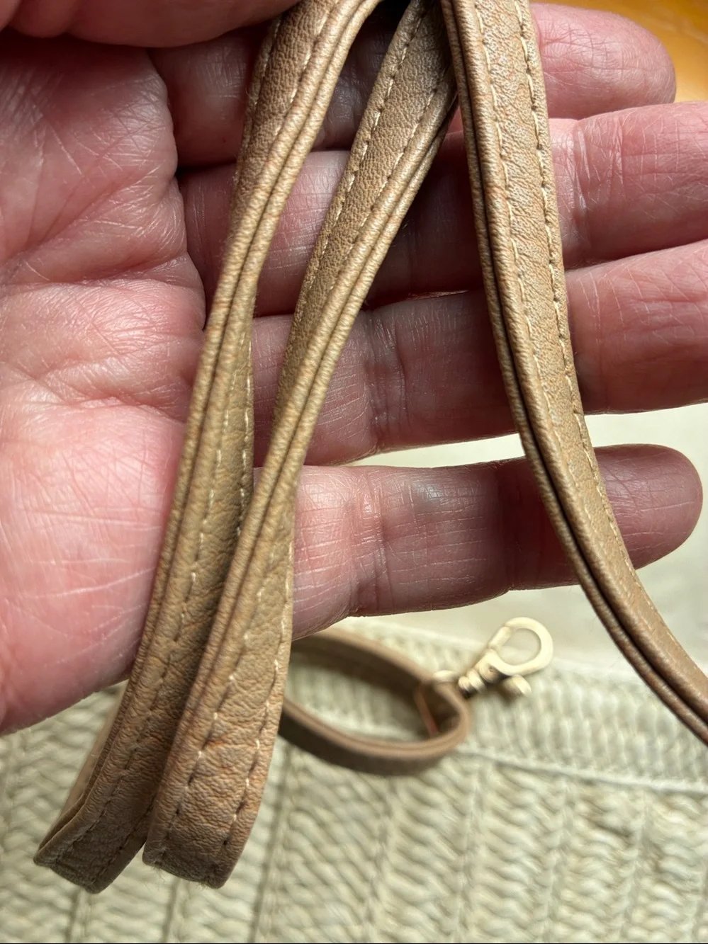 Woven Straw Clutch Wristlet and crossbody bag in Cream.